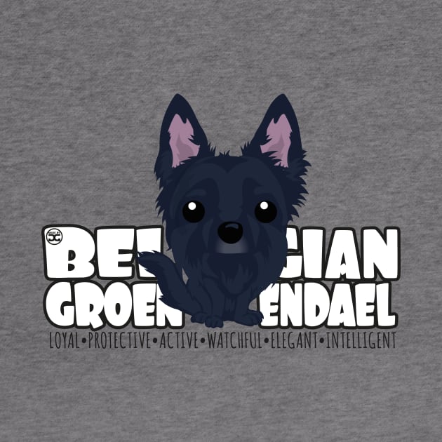 Belgian Groenendael - DGBigHead by DoggyGraphics